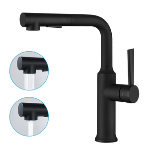 หัวฉีดสเปรย์ 2 ฟังก์ชั่น พร้อมสายยืดหยุ่น ท่อต่อก๊อกน้ำแบบแม่เหล็ก สีดำ ก๊อกน้ำแบบดึงออกได้สำหรับห้องครัว - Product Image 4