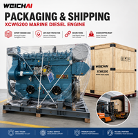Moteur diesel marin SCDC Weichai XCW6200ZC 600 kW 1000 tr/min Tier II, alternative au Yanmar 6EY18ALW pour bateaux de travail et remorqueurs
