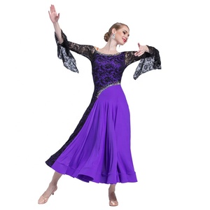 Vestido de Práctica de Baile M-1742, Vestido de Malla Bordado <span class=keywords><strong>para</strong></span> Adultos, Estándar Nacional, <span class=keywords><strong>para</strong></span> Baile de Salón, Vals, <span class=keywords><strong>Tango</strong></span>, Ropa de Entrenamiento - Product Image 2