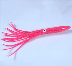 Peche fabrika doğrudan renkli ahtapot yumuşak yem 30cm 39g kalamar yem tulang sotong calamar pesca umpan cumi balıkçılık cazibesi