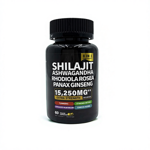 Oem Private Label Rhodiola Rosea Ginseng Ashwagandha En Shilajit 8 In 1 Complexe Capsules - Product Image 1