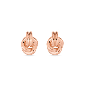 Boucles d'oreilles clous Gemnel Gold Forme Dainty Knot, élégantes et chics pour femmes - Product Image 5