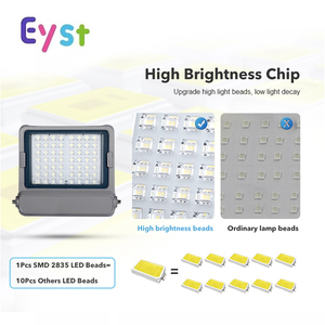 ไฟสปอร์ตไลท์ <span class=keywords><strong>LED</strong></span> กำลังสูง SMD COB IP65 กันน้ำ 200W/400W มุมลำแสง 3000K-6000K สำหรับสวน สนามกีฬา และภูมิทัศน์ - Product Image 4