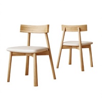 Moderner Massivholz-Esszimmerstuhl mit Weichem Kissen - Minimalistische Kommerzielle Möbel für Restaurant, Café & Hotel