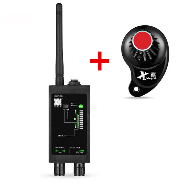 Car Radio GSM Spy Camera Hidden RF Scanner Anti M8000 GPS Wireless Bug Detector Cell Phone Detector
