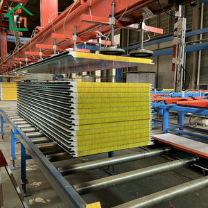 Panneau mural sandwich en acier isolé avec PIR, PU, polyuréthane et <span class=keywords><strong>laine</strong></span> <span class=keywords><strong>de</strong></span> <span class=keywords><strong>verre</strong></span> pour le contrôle <span class=keywords><strong>de</strong></span> la température - Product Image 4