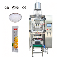 Machine d'emballage liquide entièrement automatique à haute vitesse, à cinq colonnes et trois soudures latérales, adaptée au miel, à la gelée et à la lessive liquide