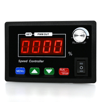 Contrôleur de moteur à courant continu DC10-55V 40A PWM vitesse réglable Tube d'affichage numérique 4 bits tachymètre bouton de commutation régulation