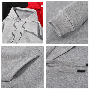 420 Gsm tinta unita Cashmere doppio strato Over Size graziosa felpa con cappuccio di ragno personalizzabile stampa su richiesta con cappuccio con perle - Product Image 3