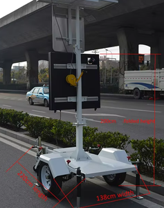 Cina produttore per Vms solare segno di traffico a LED riflettente rimorchio segno di velocità limite - Product Image 6