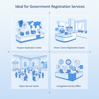 Terminal de capture de photos d'identité intégré pour les centres d'application de passeports et d'enregistrement de permis de conduire