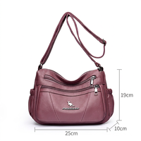 Sac à main en cuir souple de haute qualité pour femmes, sac à bandoulière, sac de shopping, sac fourre-tout de marque célèbre pour femmes