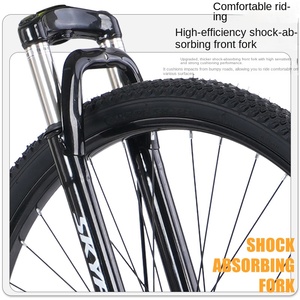 Vélo de montagne pliable Oushilong, cadre en acier à haute teneur en carbone, frein à disque mécanique, pneus antidérapants, capacité de charge de 120 kg pour adolescents - Product Image 4
