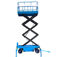 Ascenseur hydraulique en acier mobile type ciseaux aériens électriques 6m 8m 10m 12m plate-forme portative de ciseaux d'ascenseur pour l'extérieur
