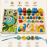 Jouet éducatif, puzzle, labyrinthe, correspondance des formes et des chiffres, éducation précoce, interaction parent-enfant
