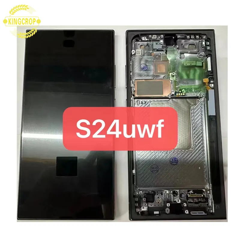 Layar LCD ponsel Samsung Galaxy S24 Ultra S24, S928B Ultra LCD untuk Samsung Galaxy S24 S24 Ultra