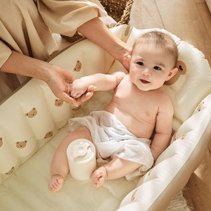 Bañera Inflable Plegable con Estampado Adorable para Bebés, <span class=keywords><strong>Productos</strong></span> para Bebés al por Mayor - Product Image 2