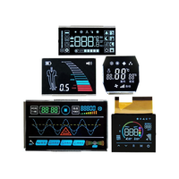 Écran LCD monochrome noir TN VA, usine OEM&ODM, écran LCD personnalisé BTN, affichage haute définition à 8 chiffres et 7 segments