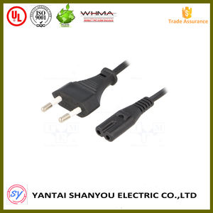 可定制电源线束EU2pin插头电源线 - Product Image 3