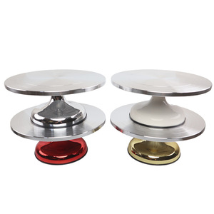 Cake Turntable Aluminum Alloy Round 360 Degree Rotation Baking Decorating Tool - Product Image 2