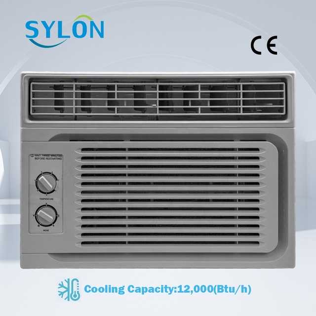 New Model Grey 12000Btu Cooling Only Monoblock Air Conditioner R32 Eco Gas Fast Cooling Window Type Air Conditioner for Home Use