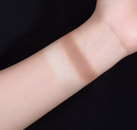 Kit de maquillage de palette de contour de surligneur avec surligneur de visage miroitant et bronzant de contour de finition mate pour l'étiquetage personnalisé du corps