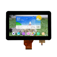 Modul LCM LCD TFT Formike 7 Inci 800x480 Sentuh Kapasitif 50Pin FPC LED Backlight Otomotif Medis Industri HMI Instrumen