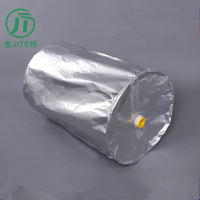 Sacs en plastique gaufrés à fond carré souple avec soufflet, en feuille d'aluminium, résistants à l'humidité, pour doublure de fût