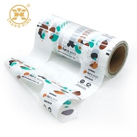 Film d'emballage de biscuits en plastique ou en aluminium de bonne barrière de thermoscellage imprimé personnalisé Film en rouleau de craquelins de crème gazeuse