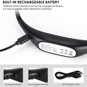 Lampe de lecture rechargeable à 4 LED super lumineuses, lumière de lecture à 3 niveaux de contrôle, lampe de lecture pour livres au lit la nuit - Product Image 4