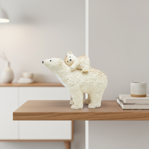 <span class=keywords><strong>Ours</strong></span> polaire <span class=keywords><strong>blanc</strong></span> réaliste fait main, grandeur nature, en plastique et fourrure synthétique, décoration de Noël pour animaux sauvages - Product Image 4
