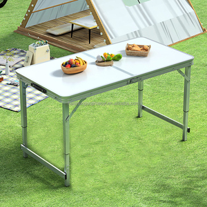 Ensemble de <span class=keywords><strong>table</strong></span> et chaises pliantes en <span class=keywords><strong>aluminium</strong></span> blanc pour <span class=keywords><strong>jardin</strong></span>, 8 pieds, <span class=keywords><strong>10</strong></span> <span class=keywords><strong>personnes</strong></span>, robuste, vente en gros - Product Image 6