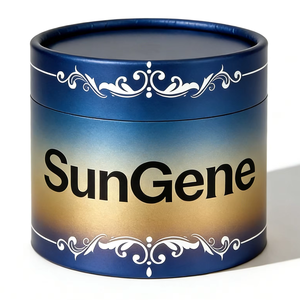 Tube cylindrique en carton personnalisé avec logo, petit coffret rond en papier avec couvercle scellé pour coffrets cadeaux de café et de thé - Product Image 1