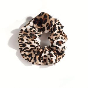 Nouveau chouchou et bandeau imprimé léopard et floral bohème – Tissu très élastique, cadeau naturel - Product Image 2