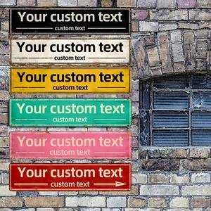 ป้ายเหล็กตกแต่งสไตล์อุตสาหกรรมมาพร้อมป้ายโลหะอลูมิเนียมแบบกำหนดเองชิ้นเดียวตามสั่ง - Product Image 5