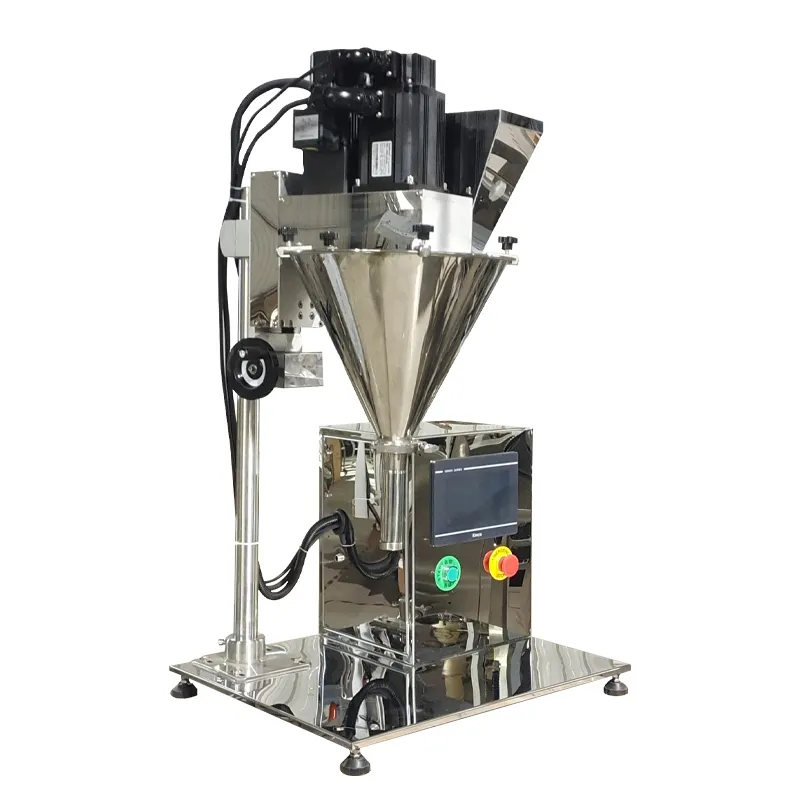 UV300 반자동 나사 충전 분말 기계 분유 밀가루 필러 커피 설탕 향신료 분말 충전기