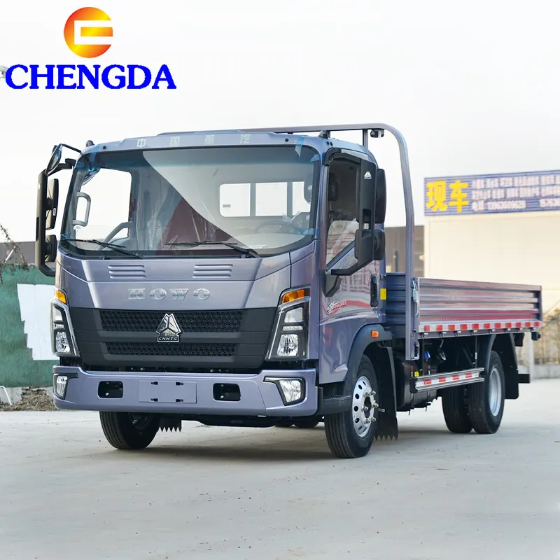 Yeni kamyonlar küçük 3-5 ton hafif görev kova taşıyıcı Howo 4x2 hafif kamyon 3ton Mini kargo kamyon satılık
