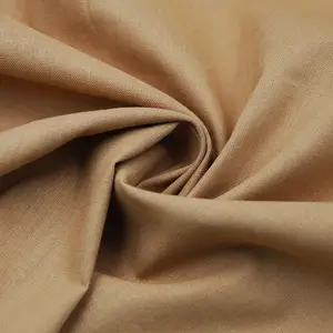 Cotton Linen Fabric Wholesale High Quality Italian Plain Dyed 55% Linen 45% Cotton Blend Fabric For Dress Clothing