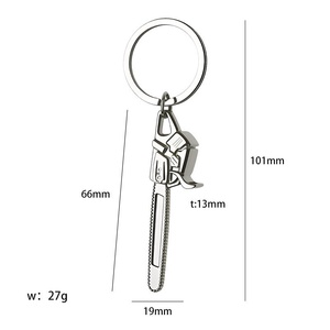 Llavero Creativo Personalizado para Hombre con Colgante de Sierra Eléctrica Metálica para Exteriores, Modelo de Juguete de Simulación de Sierra para Leñador, Regalo - Product Image 6