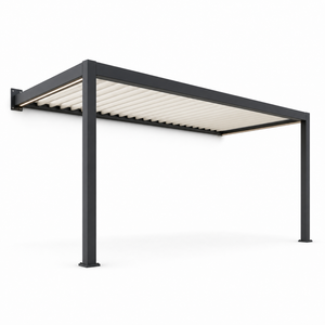 Pérgola Moderna de Aluminio RKOVE RK-C1 de 3*6m con Iluminación LED, Toldo Exterior con Recubrimiento en Polvo para Jardín, Patio, Balcón, Terraza - Product Image 2