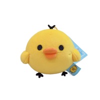 Peluche anti-stress en forme de poulet avec trou pour le nez, mignonne et adorable, porte-clés à récupération lente pour femmes 14 ans et plus