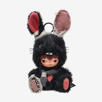 Authentique POPMART Hirono Little Hare Pendentif Peluche 23cm Visage en Vinyle Jouet Doux Mascotte Breloque de Sac Porte-clés Cadeau Vente en Gros