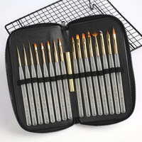 Lot de 16 stylos de nail art UV pour manucure DIY, peinture, dessin acrylique, conception d'ongles, extension d'ongles, fournitures de salon, ovale ondulé