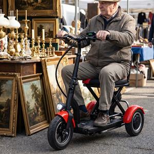 Trottinette électrique auto-équilibrante abordable et économique avec tableau de bord clair pour les visites des marchés aux puces du week-end - Product Image 3