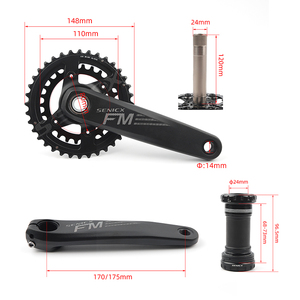 Juego de Bielas <span class=keywords><strong>para</strong></span> Bicicleta de Montaña SENICX, 170 mm, 104 BCD, Eje Aerodinámico Integrado Hueco, Forjado y Mecanizado, Plato de 36-26T - Product Image 2