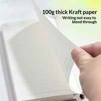 Carnet de notes A6 en similicuir, petit format, épaissi, portable, pour bureau, affaires, journal intime, cadeau - Prix de gros
