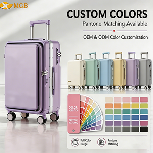<span class=keywords><strong>Valigia</strong></span> Trolley Premium in PC con Apertura Frontale, Design con Asta Allungabile, 20/24/26 Pollici, Ampia Capacità, Bagaglio da Cabina - Product Image 4