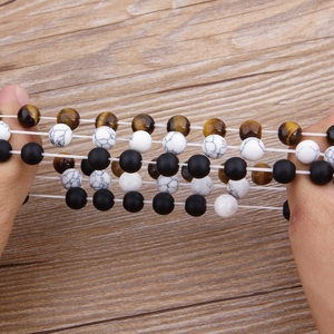 Lot de 2 bracelets de yoga en pierres naturelles, <span class=keywords><strong>7</strong></span> styles, perles, cadeau pour homme, bijoux porte-bonheur - Product Image 3