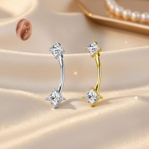 Nuovo Piercing Rook 2026, Barbell Curvo per Sopracciglio, Gioielli per Piercing in Acciaio Inossidabile, Orecchino alla Moda da Donna - Product Image 2