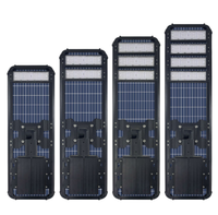 Lampadaire solaire multi-modules à haute luminosité, lampe LED extérieure pour route avec grand panneau photovoltaïque pour poteau